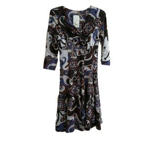 😍Jeff Gallano Paris Katrine Multicolor MOD dress 2